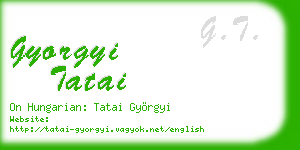 gyorgyi tatai business card